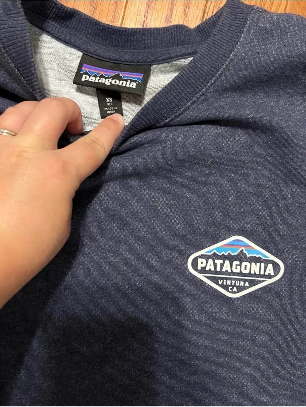 Patagonia Blue Crewneck Pullover Men’s XS